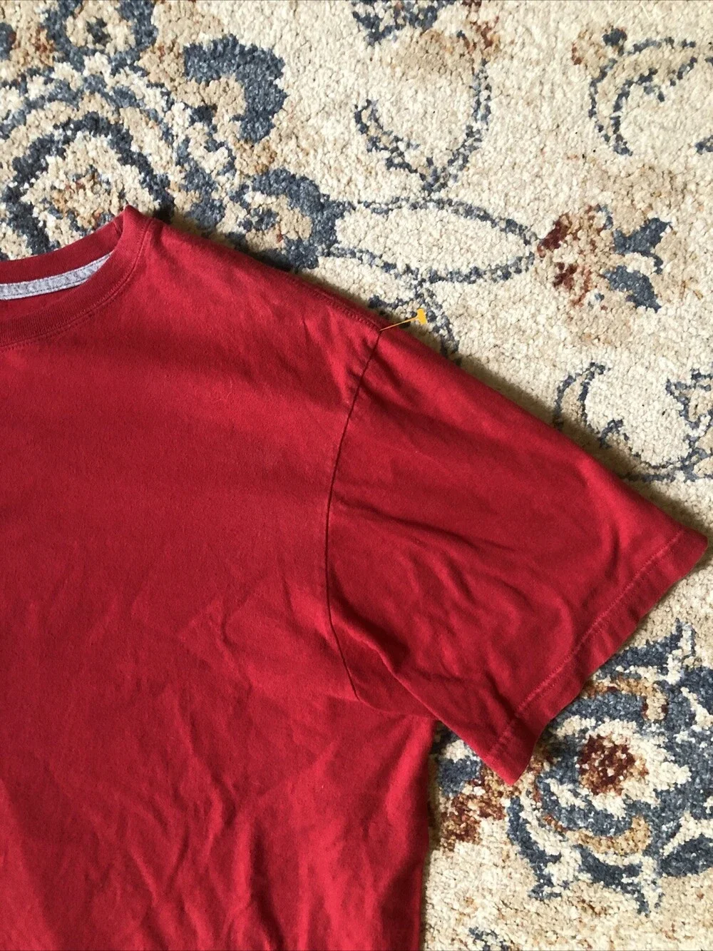 Vintage Air Jordan Center Logo Mens Red And Black Graphic Tee Shirt Size XXL